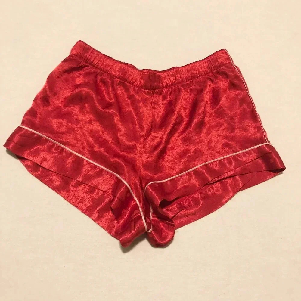 Victorias Secret Red Polka Dot Valentines Day Sleep Shorts Size XS